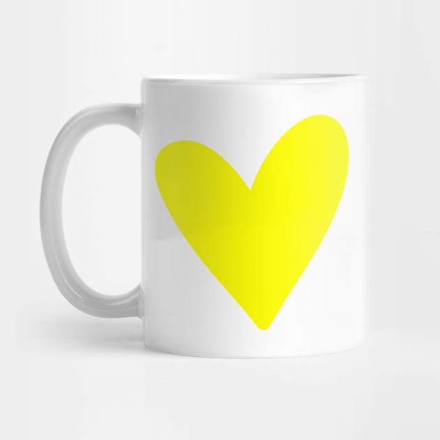 Yellow heart by k&f